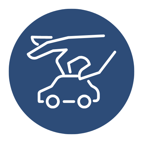 Bespoke performance car insurance icon.