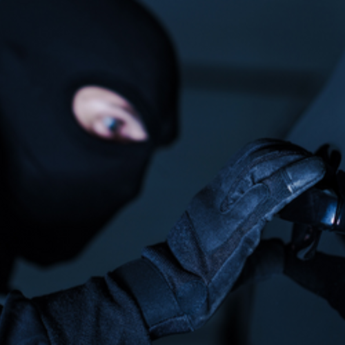Motorhome and Campervan Theft Thief breaking into a motorhome.
